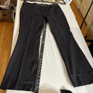 Kenneth Cole New York black size 12 bootcut chinos flat front with stretch